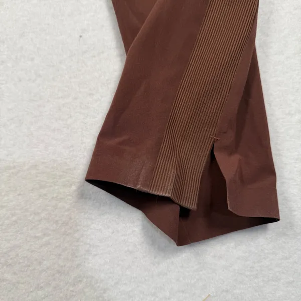 Athleta Brooklyn Ankle Pant Womens 6 Brown Ribbed Side Panel Stretch Tapered Leg - Image 12