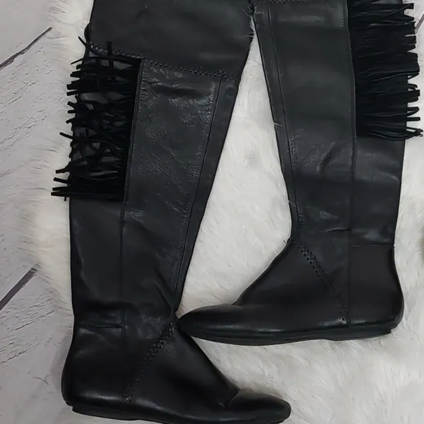 House of Harlow 1960 39.5 knee fringes boots - Image 7