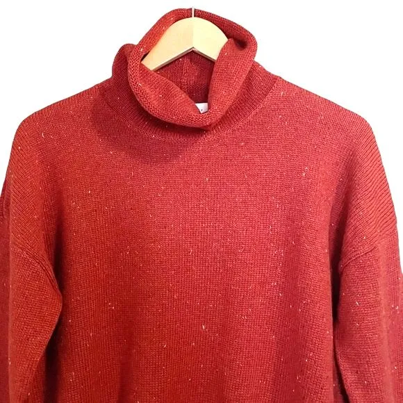 Free Assembly Sweater Roll Neck Rust Fleck Speckled Cozy Pullover Womens Size XS - Image 4