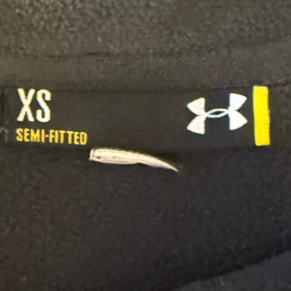 Under Armour Black Fleece 1/4 Zip Pullover Sweatshirt Semi‎ Fitted XS - Image 3