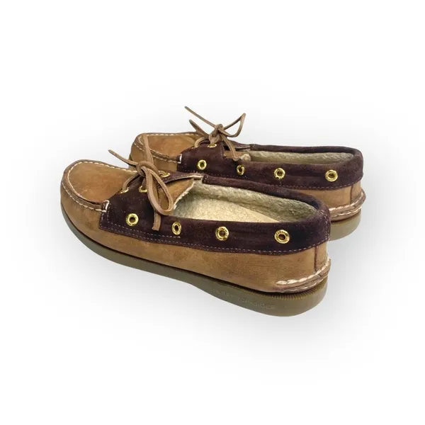 Sperry Top-Sider ™® ✌︎︎ Gold Eyelet Leather Boat Shoes ✌︎︎ 2 Tone Brown ✌︎︎ 6M - Image 5