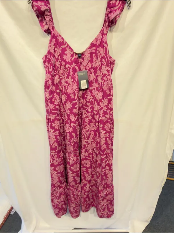 Universal Thread Ruffle Sleeve Floral Maxi Sundress Size Medium NWT - Image 4