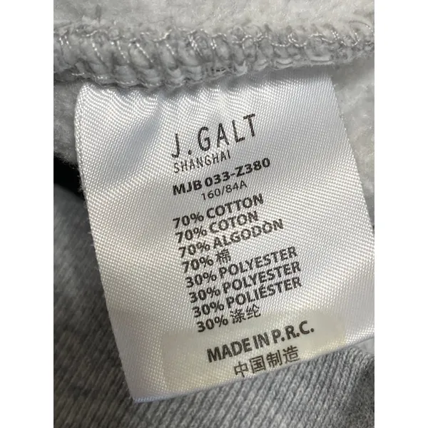 J.Galt Malibu Women's Gray Oversized Crew Neck Long Sleeve Sweatshirt Top Size M - Image 3