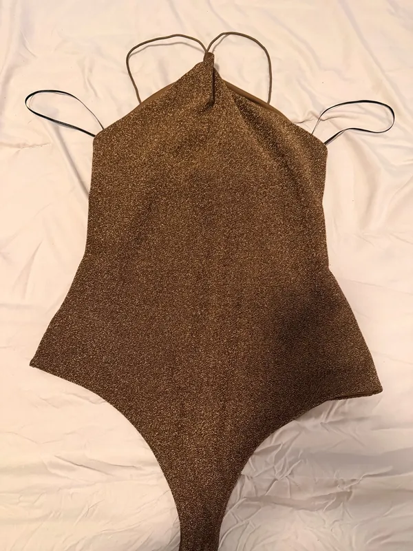 H&M gold brown bodysuit - Image 3