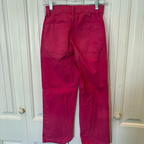 J. Crew Pink Slim Wide Leg Pants‎ Size 24 - Image 2