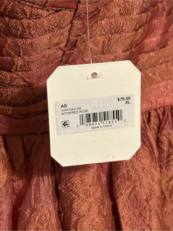 Altar’d State Rusty Rose Textured Floral Mini Dress NWT - Image 5