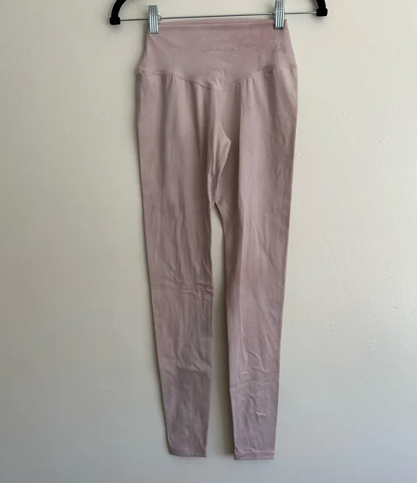 Alphalete Alphalux Blossom Pink Madble Wonder Leggings - Image 2
