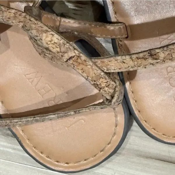 J.Crew Cork T-Strap Sandals Tan Women’s 9.5 - Image 3