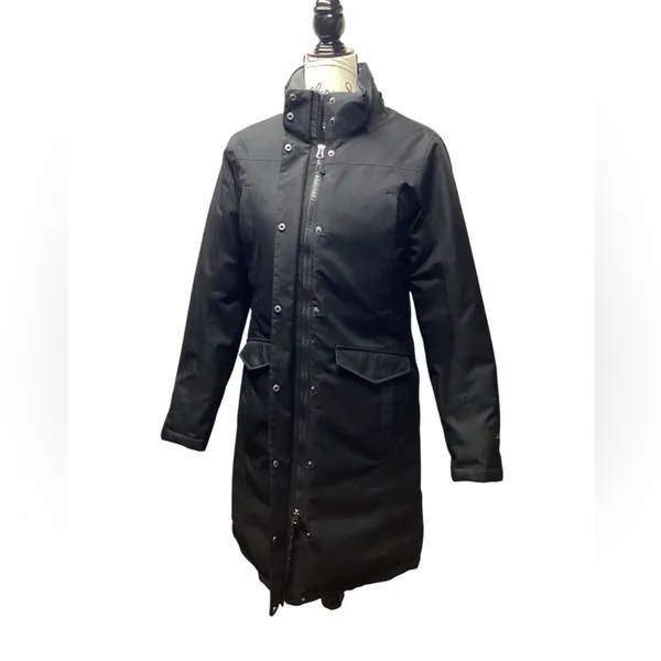 Eddie Bauer Extreme Temp Down filled long stadium coat Black Size Small - Image 4