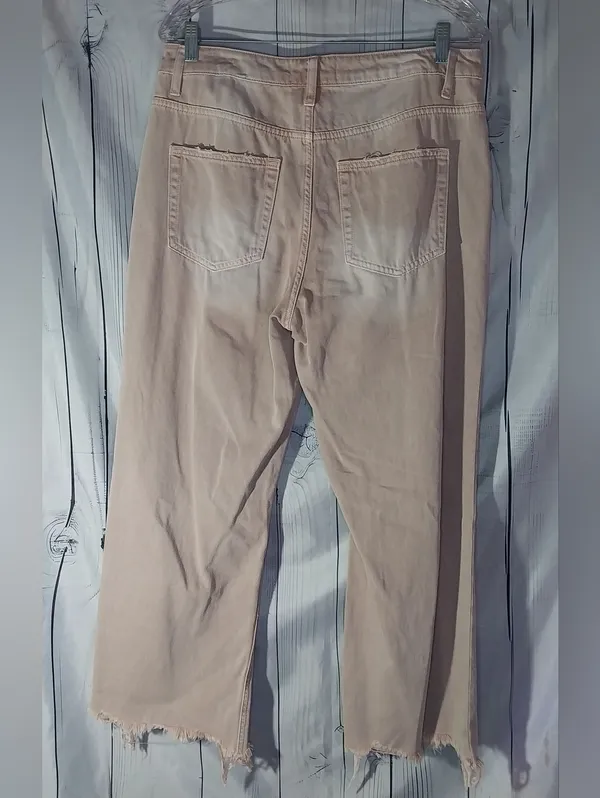 Vervet By Flying Monkey July Song Distressed Cropped Super High-Rise Flare Jeans - Image 2