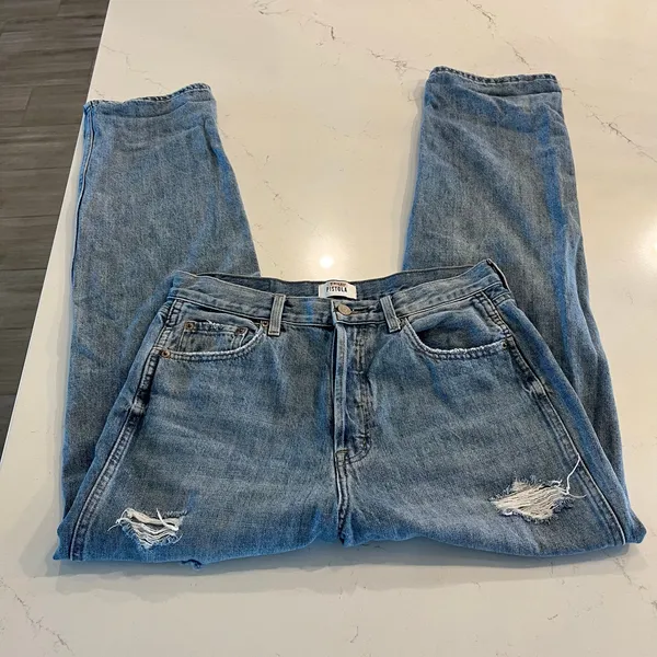 Pistola Presley High‎ Rise Relaxed Roller Jeans Size 27 - Image 3