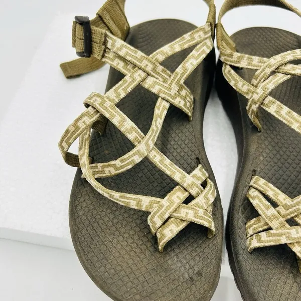 Chacos Brown and Tan Neutral ZCLOUD X2 Kelp Knit Adjustable Sandals Womens Size 8 - Image 5