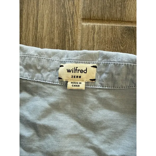 Wilfred Free Zero Blue Short Button Romper w/ Pockets - Image 3