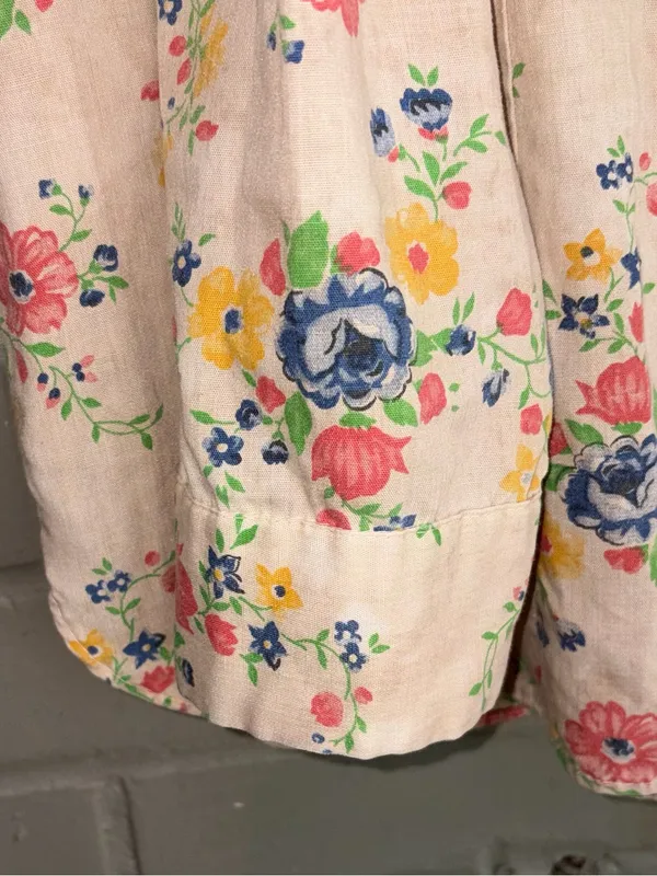 Vintage 1970s Womens Wrangler Floral Western Shirt M Flaws - Image 4