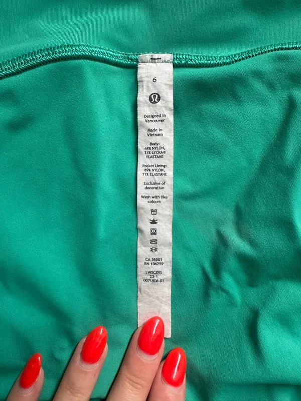 Lululemon Wunder Under Leggings High-Rise 28" in Maldives Green - Image 3
