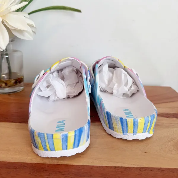 Mia Bela Print Slip-on Tie dye Clogs‎ US8 - Image 3