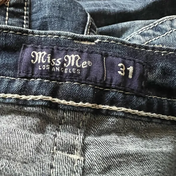 Miss Me Blue Flare Wide Leg Jeans - Image 4