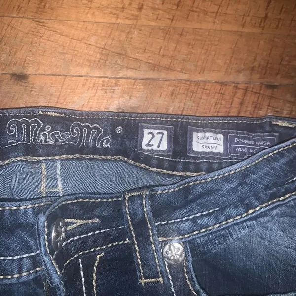 Miss Me western bling state fair festival size 27 skinny jeans - Image 2