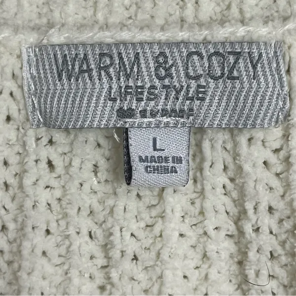 Women’s Warm & Cozy‎ Lifestyle Sweater Soft Lightweight Chunky Size Large V Neck - Image 3