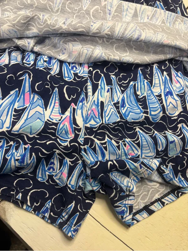 Lilly Pulitzer Loro Romper Low Tide Navy Sails Stripes Size Small Resort Beach - Image 3