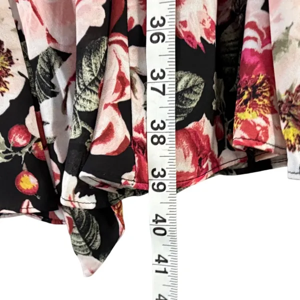 White House Black Market Fit & Flare Dress Womens XL Multicolor Floral Romantic - Image 8