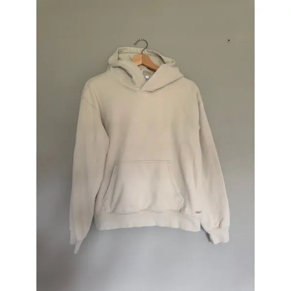TNA Aritzia Terry Fleece Perfect Fit Hoodie & Mega Fit Joggers Beige Size Small - Image 3