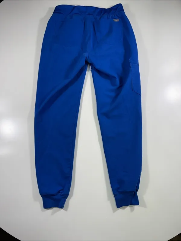 Figs Women's Technical Collection Royal Blue Joggers with Drawstring - Image 7