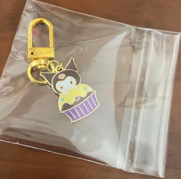 Handmade Kawaii Kuromi Keychain AirPods Accessory Bag Charm - Image 3