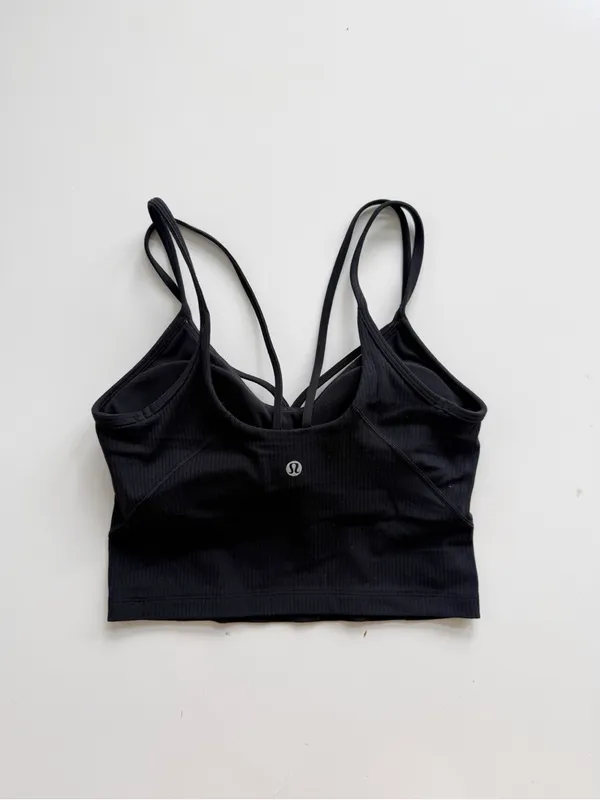 lululemon Align Strappy Ribbed Tank Top size 4 Black - Image 3