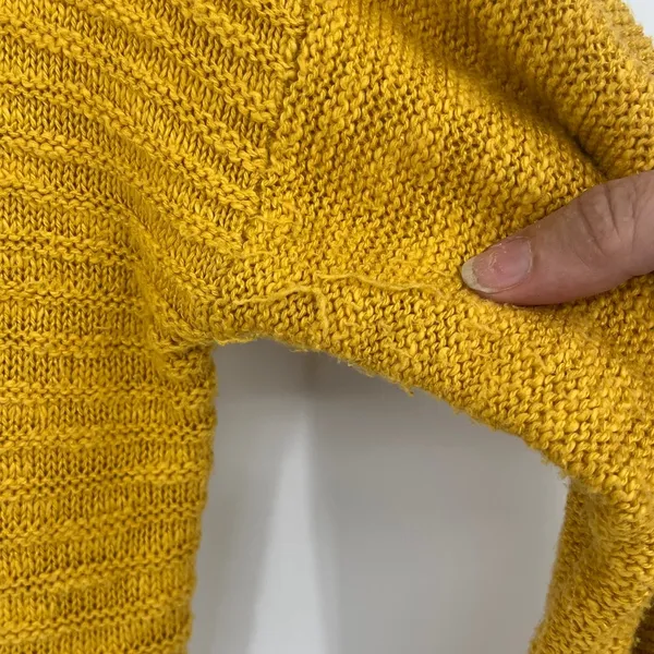 Mossimo Cable Knit Womens Sweater Sz XXL Mustard Boho Rustic Cottage Lagenlook - Image 6