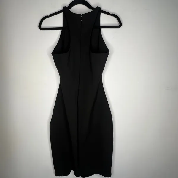 Elizabeth & James Black Keyhole Sheath Pencil Dress Size 6 - Image 3