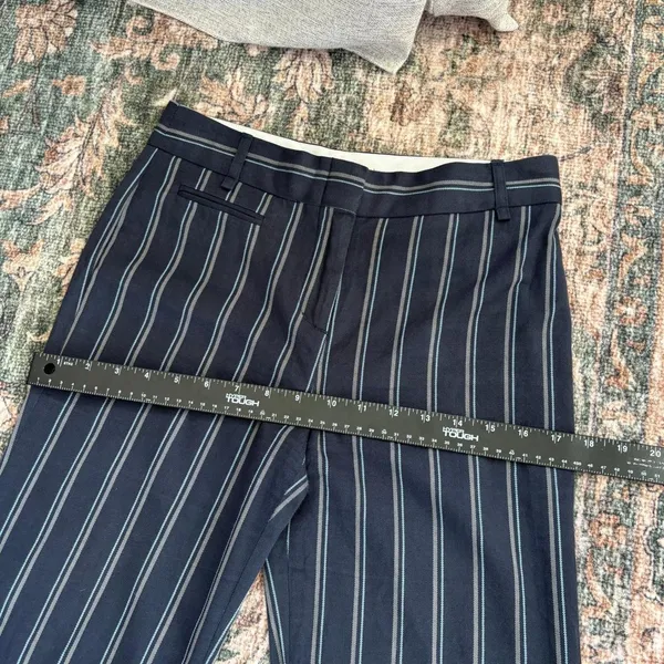 Y2K Era BCBG Max Azria Pin Stripe Pants Navy Women's Size 0 - Image 8