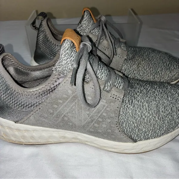Size:8 New Balance Gray and Tan Women's Sneakers - Image 7