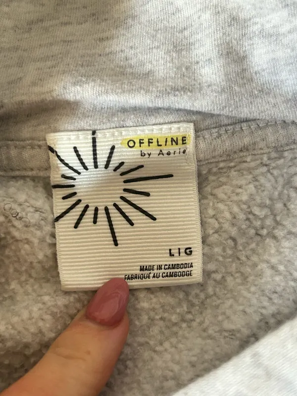 OFFLINE By Aerie Cloud Fleece Classic Length Hoodie large - Image 4