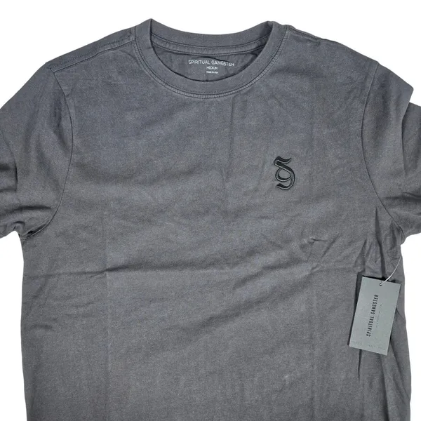 Spiritual Gangster Monogram‎ Short Sleeve T-Shirt Vintage Black M NWT - Image 3
