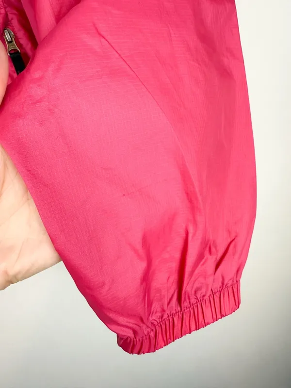 LL Bean Women’s Pink Lightweight Stowaway Hidden Hood Windbreaker Jacket L/XL - Image 4