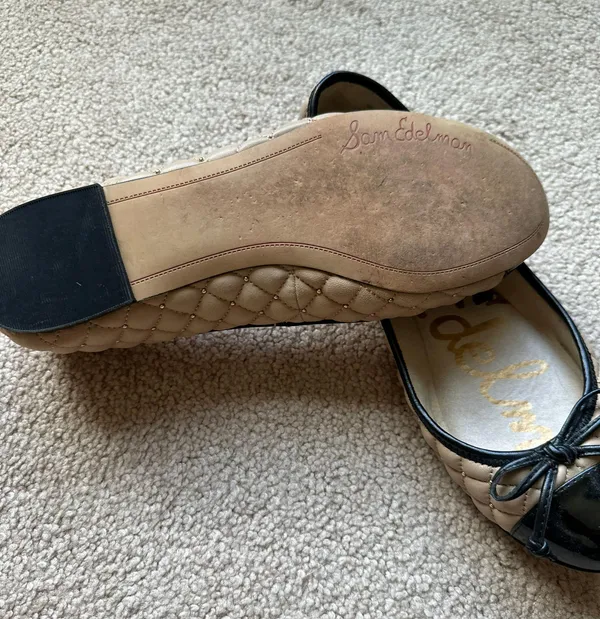 Black and Nude Ballet Flats - Image 6