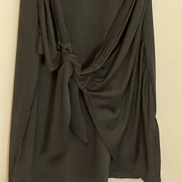 Lillusory Women's Tie Knot Dress Tank Sleeveless Midi Party Flowy Black Medium‎ - Image 2