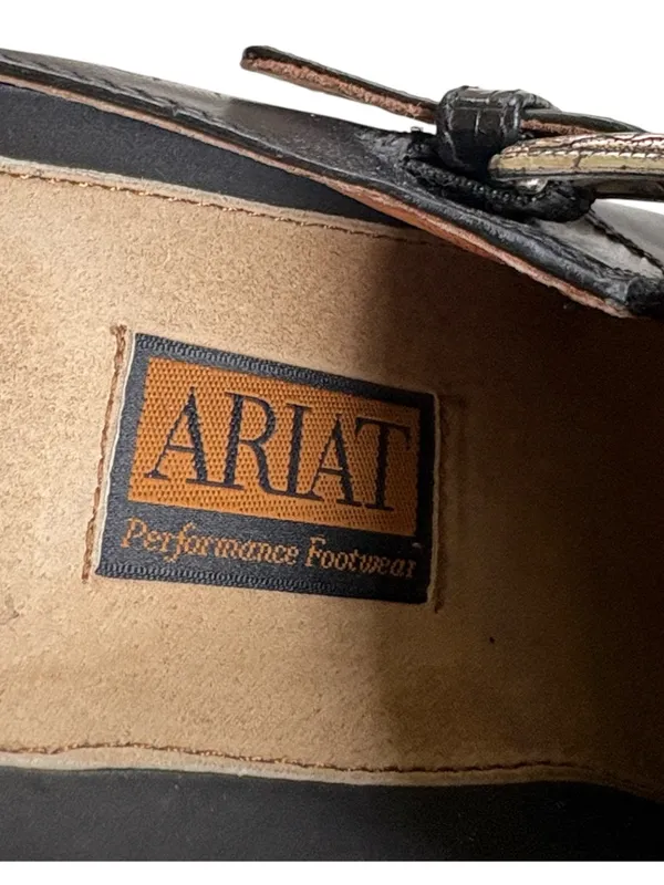 Ariat Leather Western Mules Size 8.5 - Image 6