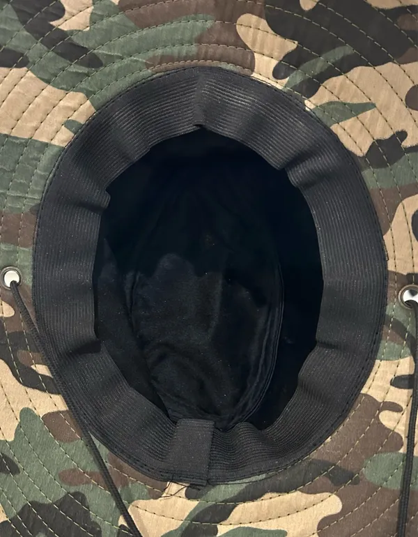Camo Canvas Boonie Hat Green - Image 4