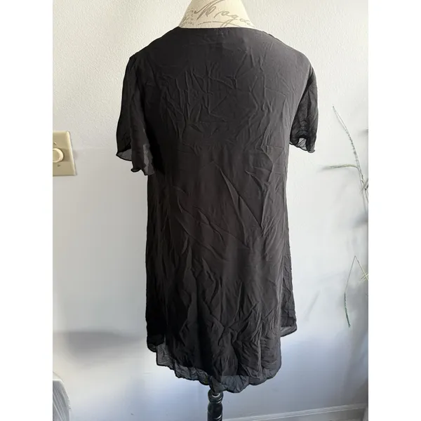 SHOW ME YOUR MUMU Matilda‎ Mini Dress Black Lace Up Size Medium - Image 3