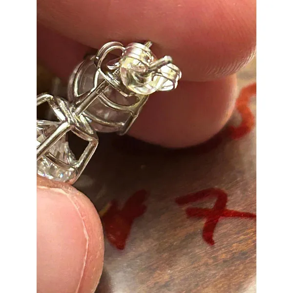 925 sterling silver earring 2.39g h75 stud - Image 5
