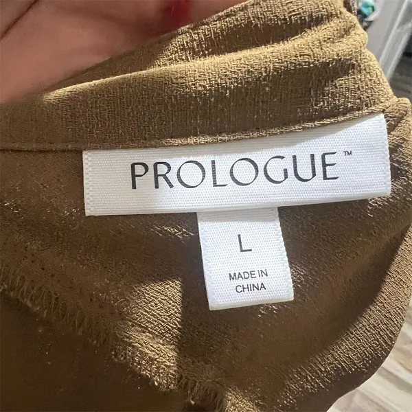 Prologue Women's Sleeveless Brown Maxi Dress Size L V-Neck Long - Image 9
