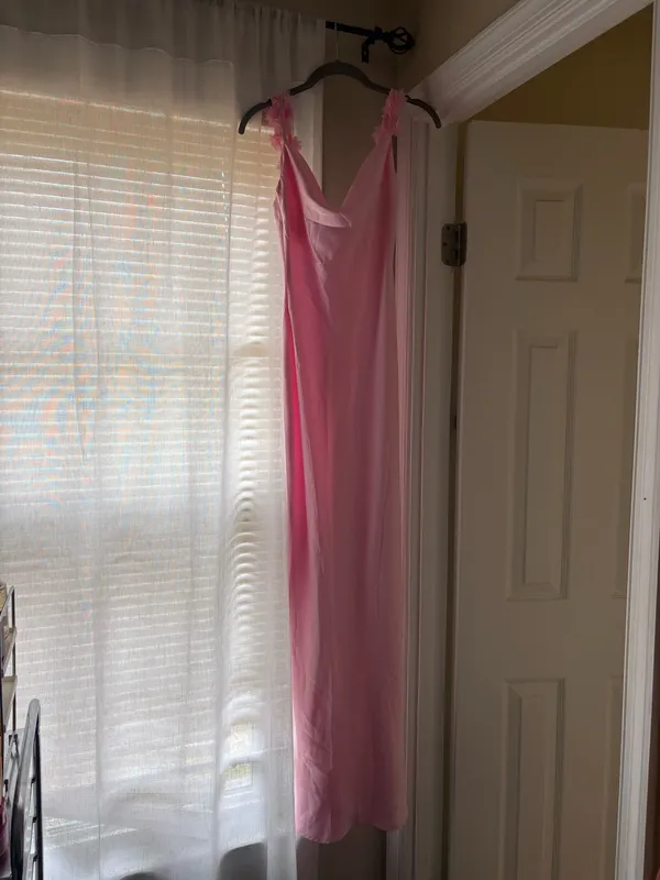 Altar'd State pink slip dress satin - Image 2