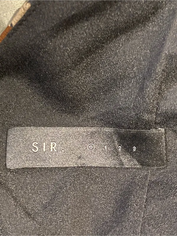 SIR the Label Vivienne silk gown black brown and ivory floral size 0 - Image 5