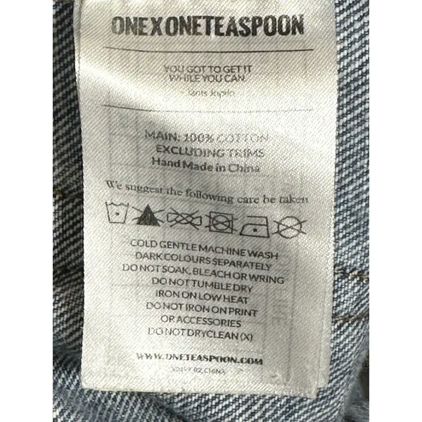 One Teaspoon Awesome Baggies Women 26 Light Wash Distressed Relaxed Jeans - Image 7