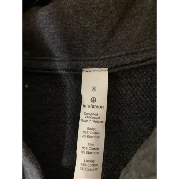 Lululemon Ready to Roll full zip hoodie sweatshirt women's size 8 - Image 3