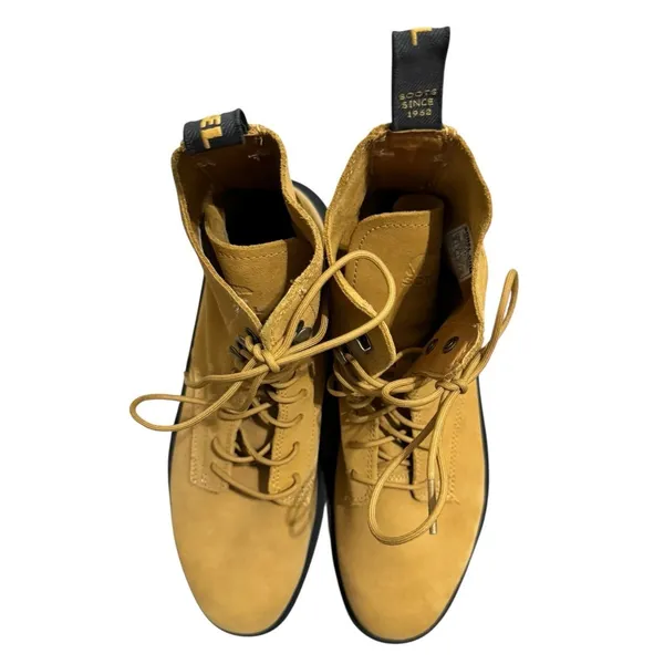 Sorel Hi Line Lace‎ Geo Yellow/Jet Waterproof Combat Boots Womens Size 10 - Image 4