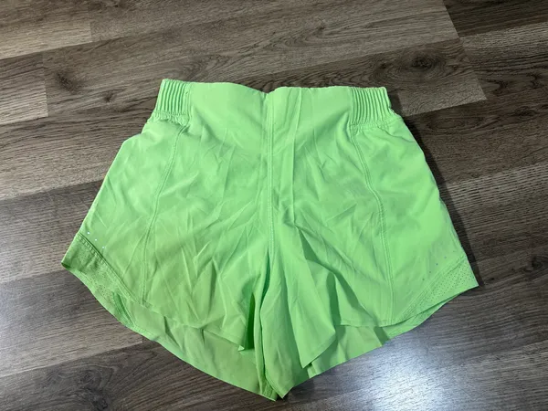 Green Lululemon Hotty Hot Shorts - Image 3