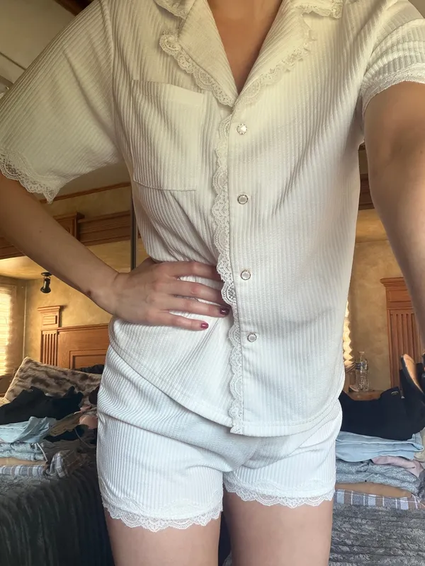 Shein White Pajama Set - Image 3
